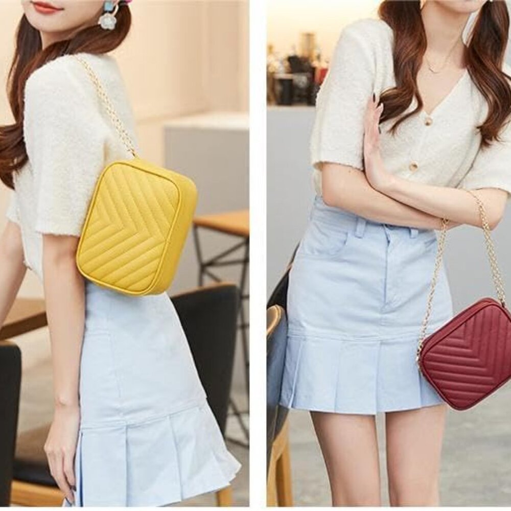 Stylish Multi-Functional Small Purse - Red Crossb… - image 8